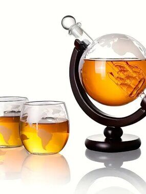 Globe Wine Whiskey Decanter Unique Christmas Anniversary Birthday Gifts for Him